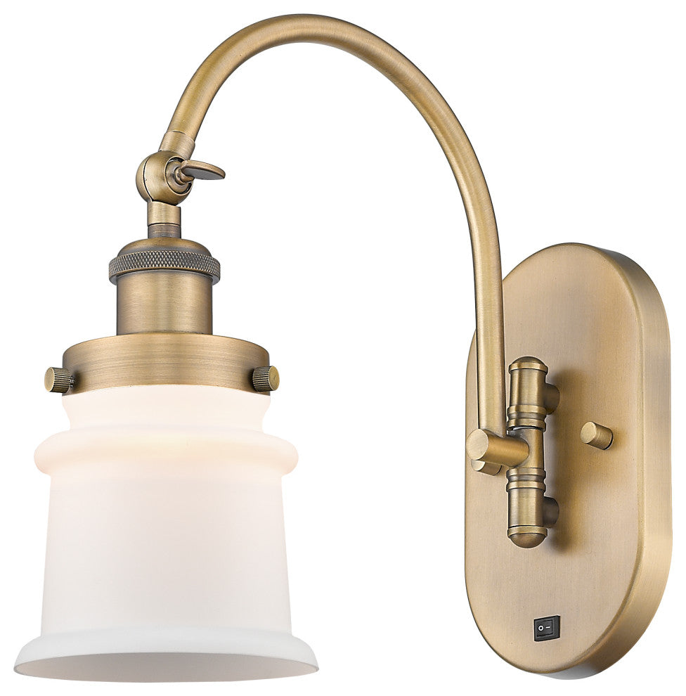 Innovations 918-1W-BB-G181S 1-Light Sconce, Brushed Brass