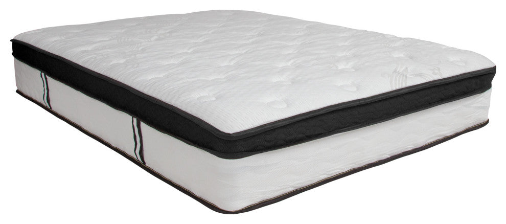 Roseto FFIF91951 Capri Comfortable 12" Thick Full Size Bed Memory - White