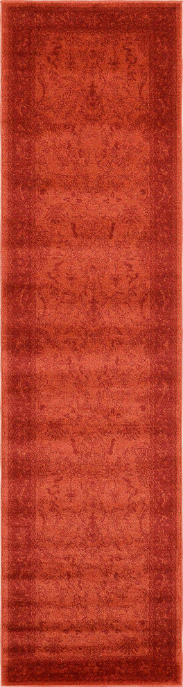 Rug Unique Loom La Jolla Orange Runner 2' 7 x 10' 0