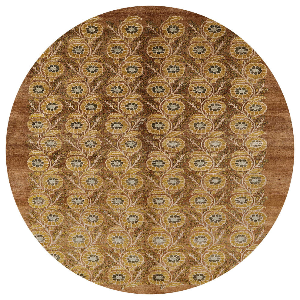 Ahgly Company Indoor Round Mid-Century Modern Area Rugs, 8' Round