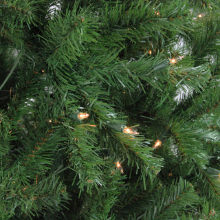7.5' Pre-Lit Slim Waterton Spruce Artificial Christmas Tree Clear Lights
