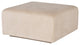 Lilou Almond Fabric Modular Sofa Ottoman