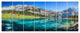 Lake Oeschinen Switzerland, Landscape Canvas Art Print, 83"x32", 7 Panels