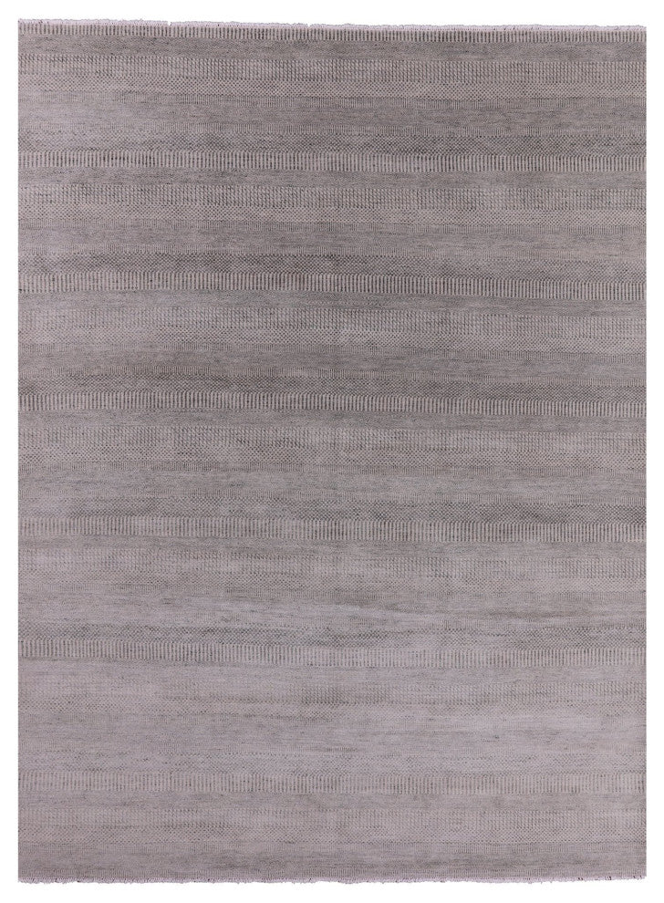 9' 1" X 12' 1" Savannah Gabbeh Wool and Silk Hand Knotted Rug Q6523
