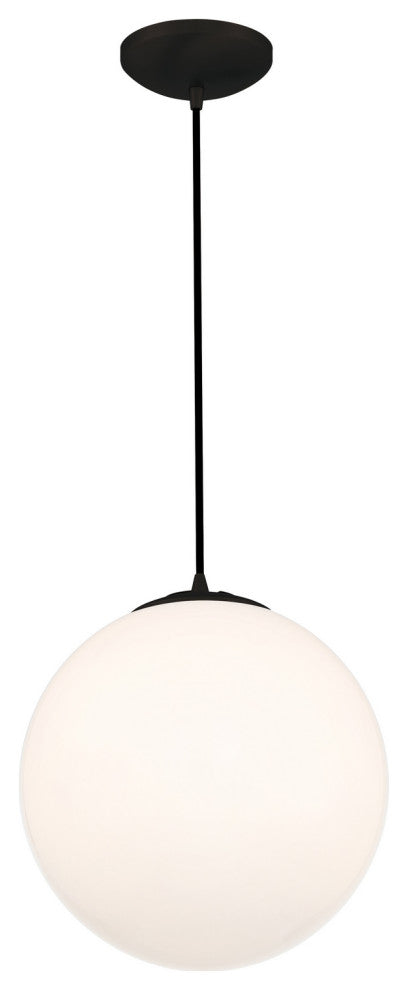 Pearl 1-Light Pendant, Matte Black