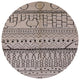 Ahgly Company Indoor Round Mid-Century Modern Area Rugs, 4' Round