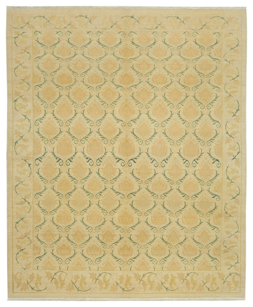 Rug N Carpet - Hand-Knotted Oriental 7' 7" x 9' 2" Unique Oushak Area Rug