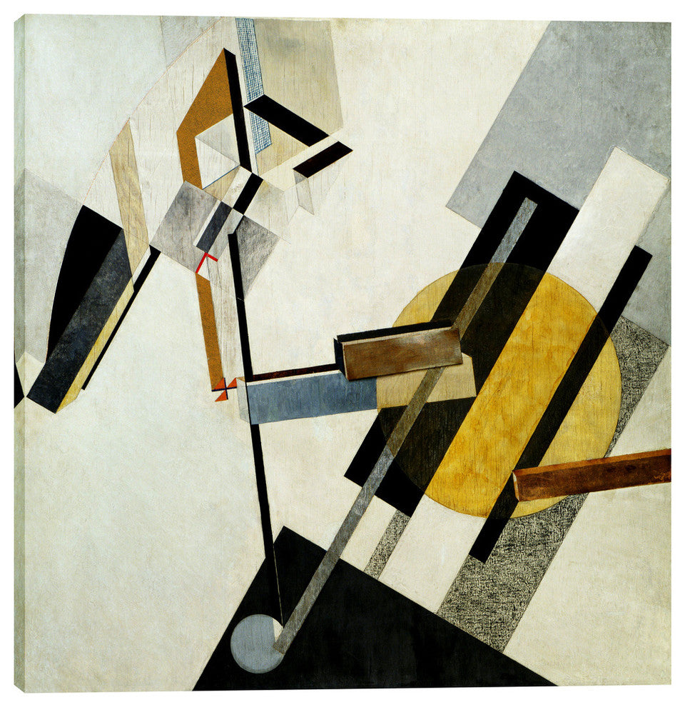 Epic Graffiti "Proun 19D" by El Lissitzky Giclee Canvas Wall Art, 18"x18"