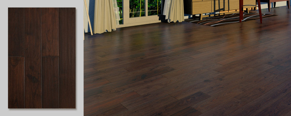 Hickory Autumn Brown 1/2"X5"Xrandom Length Hardwood Flooring(26.24 Sqft/Box)