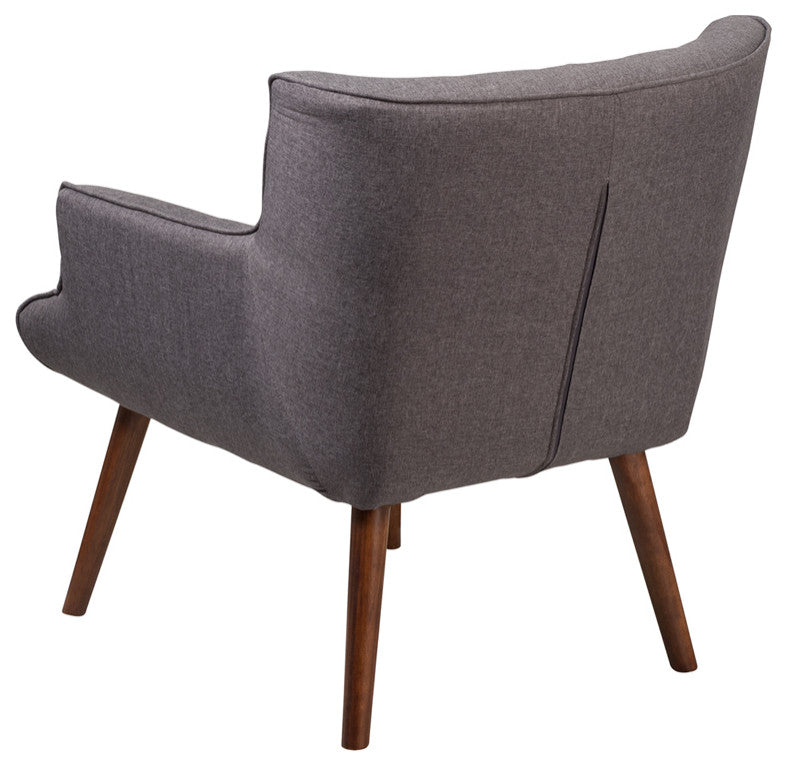 Gray Fabric Arm Chair