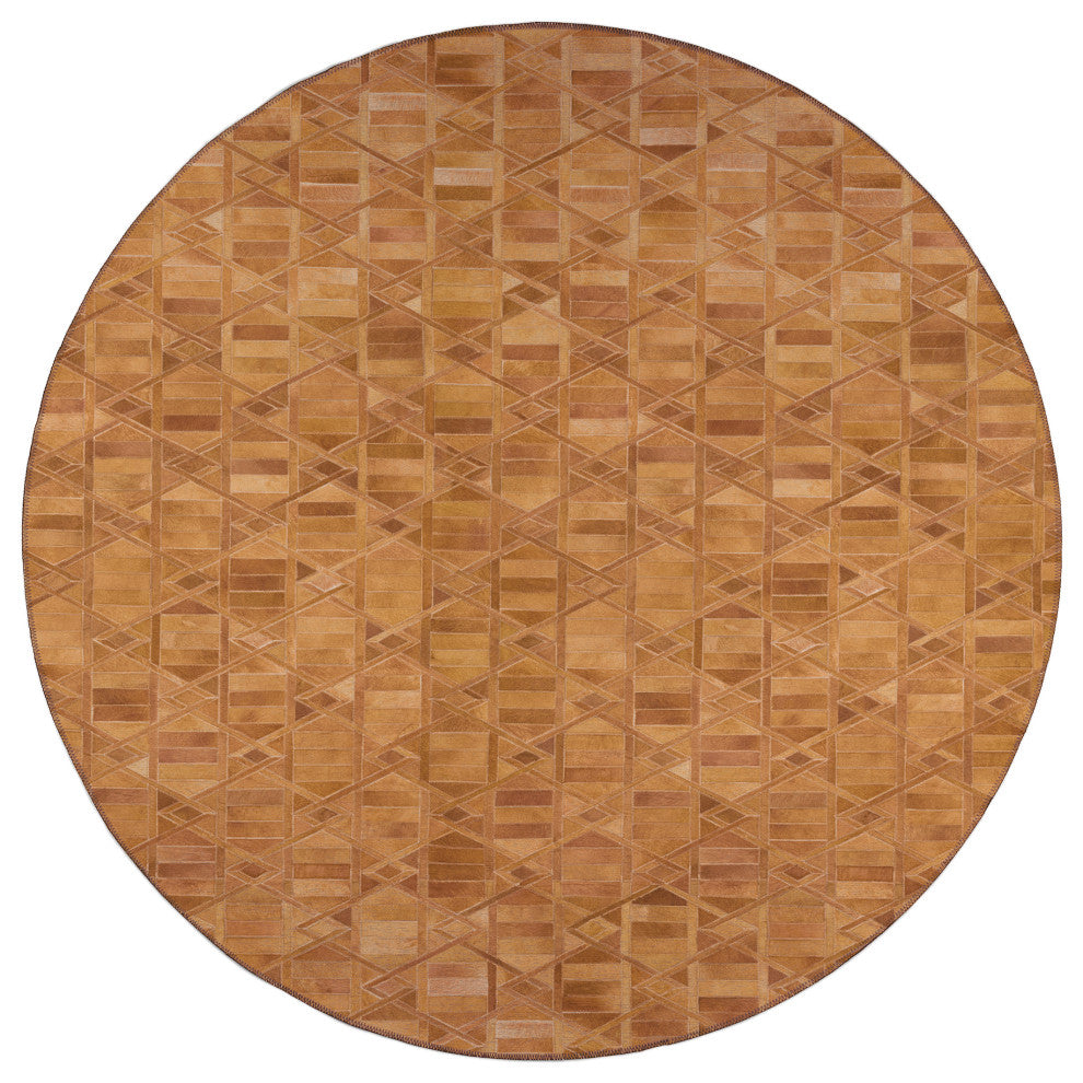Indoor/Outdoor Stetson SS4 Spice Machine Washable 8' x 8' Round Rug