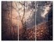 "Vintage-Style Leaves and Trees" Photo Metal Wall Art, 3 Panels, 36"x28"