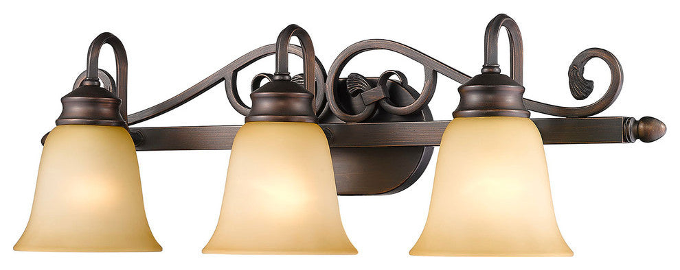 Golden Lighting Belle Meade Rubbed Bronze Vanity Light