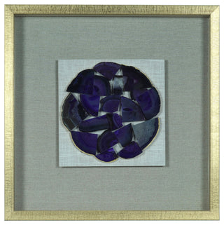 Shattered Agate Shadow Box Wall DÃ©cor (Purple)