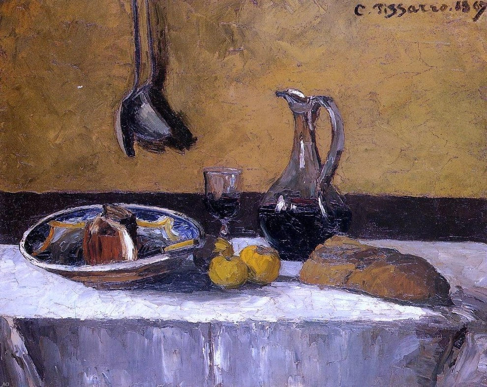 Camille Pissarro Still Life, 20"x25" Wall Decal