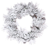 Vickerman 30" Flocked Atka Pine Wreath 126T