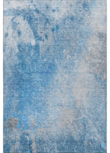 Premium Machine Washable Mayfield AMF562 Blue 3' x 5' Rug