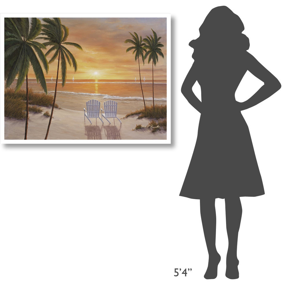 "Tropical Sun Watch" Digital Paper Print by Diane Romanello, 42"x32"