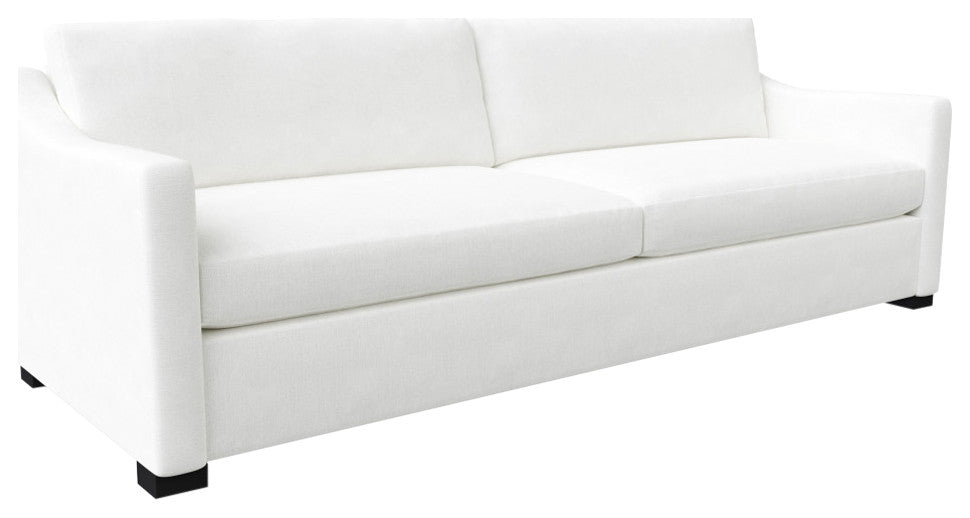 Nativa Interiors Ashley Sofa 105", Off White, Depth: Deep Plush