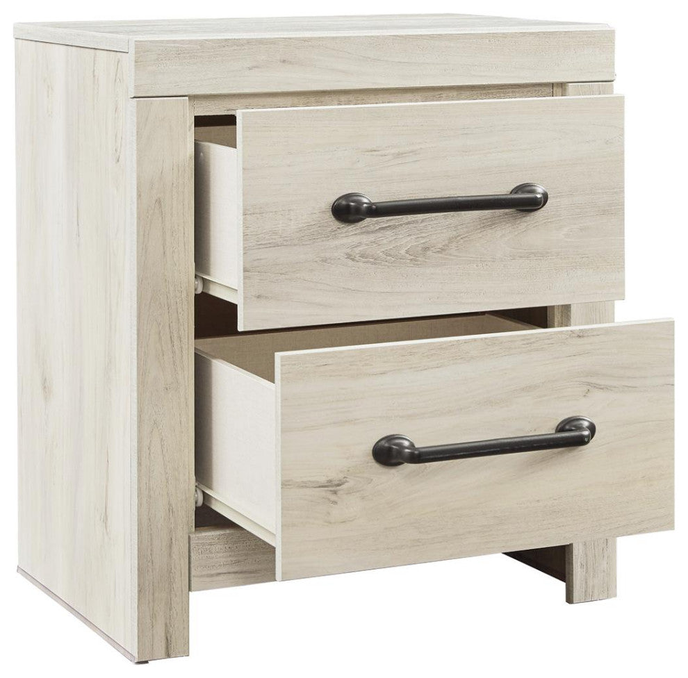 Cambeck Whitewash Two Drawer Nightstand