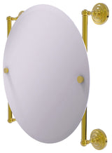 Allied Brass Que New Collection Round Frameless Rail Mounted Mirror