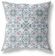 20 Powder Blue Paisley Indoor Outdoor Throw Pillow