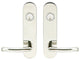Oslo Lever, Tubular Entry, Double Cylinder, Polished Stainless Steel