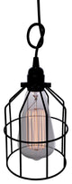 Leena 1-light Black Adjustable Height 6" Edison Pendant With Bulb