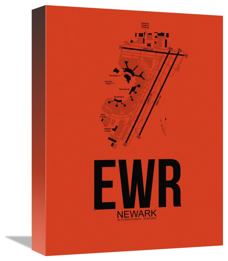 "EWR Newark Airport Orange" Fine Art Print