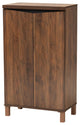 Dori Modern Shoe Cabinet, Walnut Brown