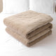Velvet and Cotton Tufted Quilt, Natural, Twin
