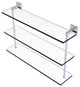 Montero 22" Triple Tiered Glass Shelf, Polished Chrome