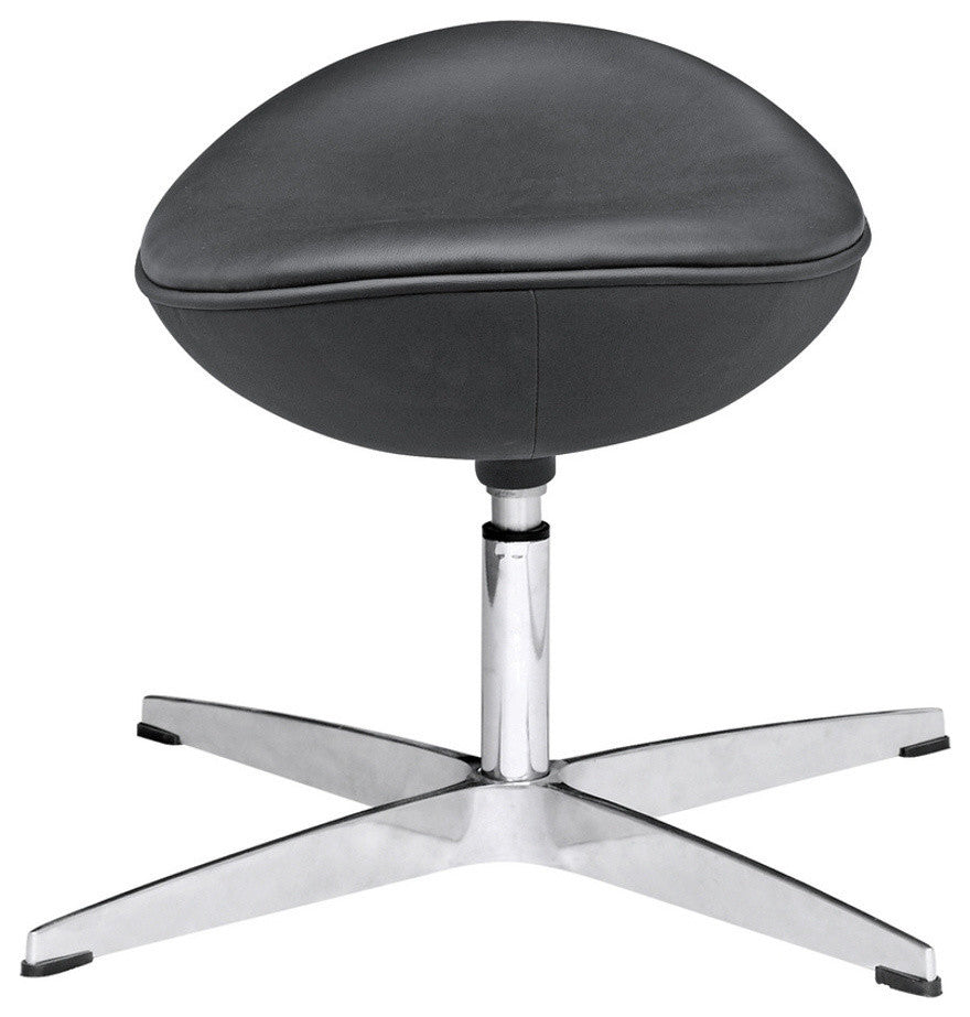 Modern Classics Inner Ottoman Leather, Black