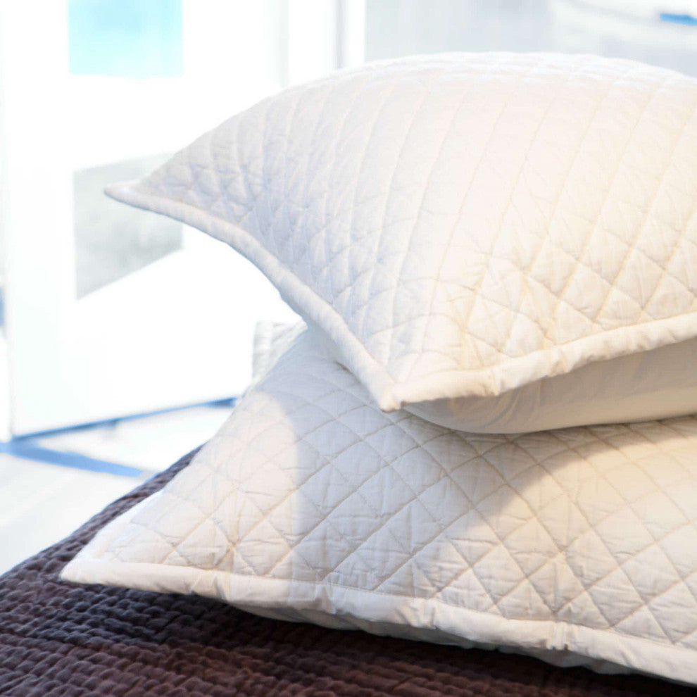 Clay Pillowcase Sham, Ivory, Standard
