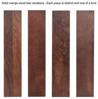 Avery Round Wood Coffee Table, Walnut Brown