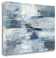 "Clear Water Indigo And Gray" By Silvia Vassileva, Giclee on Gallery Wrap Canvas