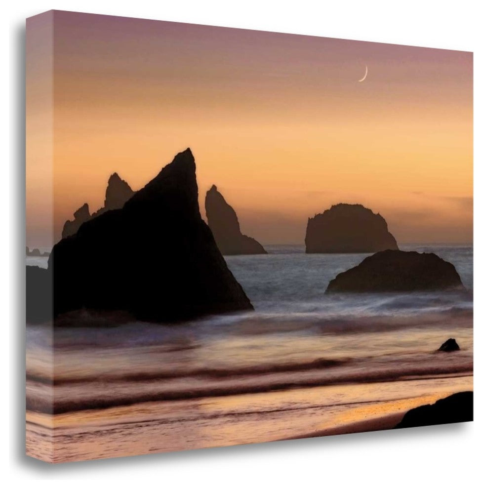 "Moonset" By Mike Jones, Giclee Print on Gallery Wrap Canvas, Ready to Hang