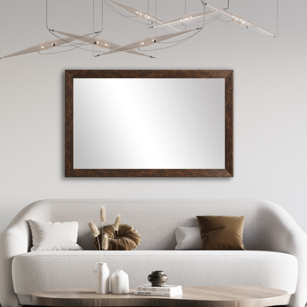 LaRue Framed Wall Mirror, Bronze, 36" X 24"