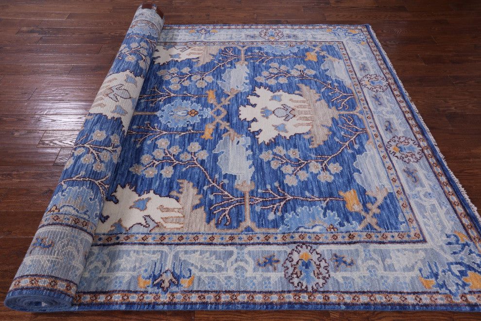 6' 11" X 13' 10" Turkish Oushak Handmade Wool Rug - Q13649