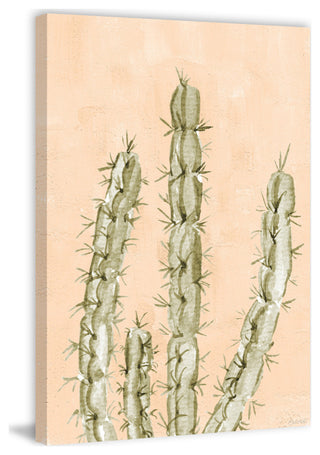 "Be a Cactus" Painting Print on Wrapped Canvas, 8x12