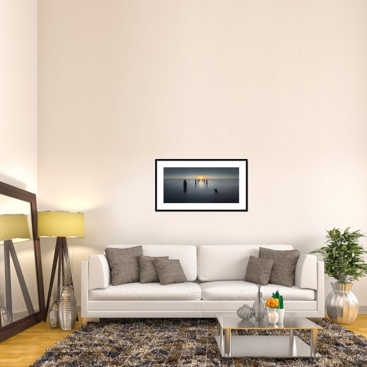 "Last Light" Framed Digital Print by Nadav Jonas, 44x25"