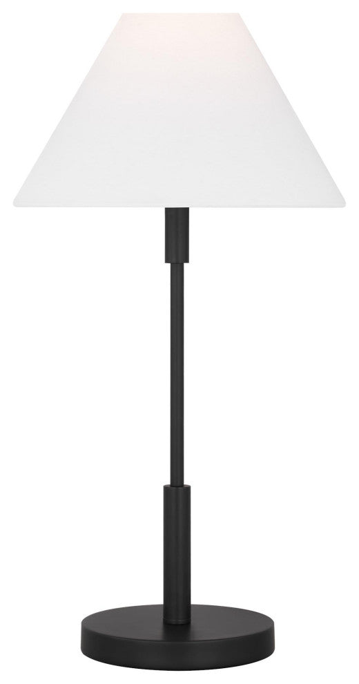 Porteau 1-Light Indoor Table Lamp, Midnight Black