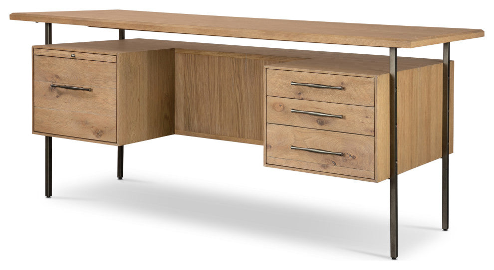 Lauren Desk-Natural Oak Solid