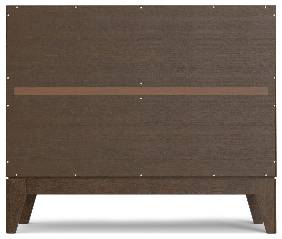 Harper Solid Hardwood 2 Door Sideboard Buffet / Storage Cabinet, Walnut Brown