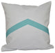 Geometric Decorative Pillow, Aqua, 20"x20"