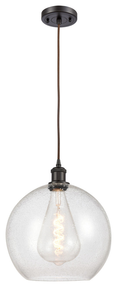 Innovations 516-1P-OB-G124-12 1-Light Mini Pendant, Oil Rubbed Bronze