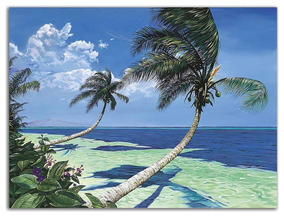 "Beckoning Palms" by Scott Westmoreland, Print on Canvas, 32"x24"