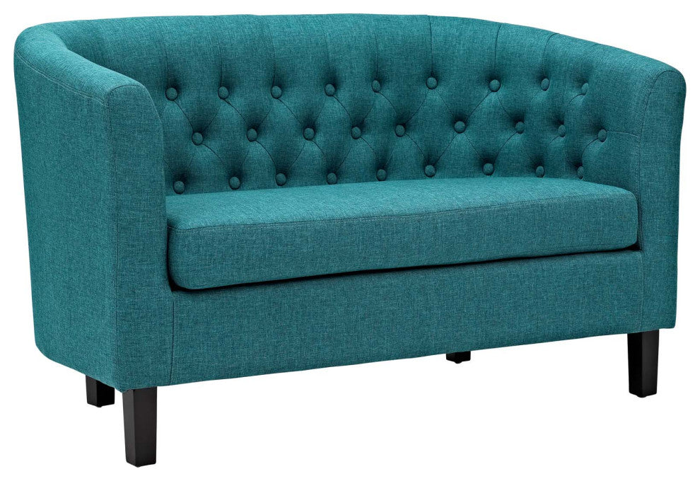 Prospect 3 Piece Upholstered Fabric Loveseat and Armchair Set