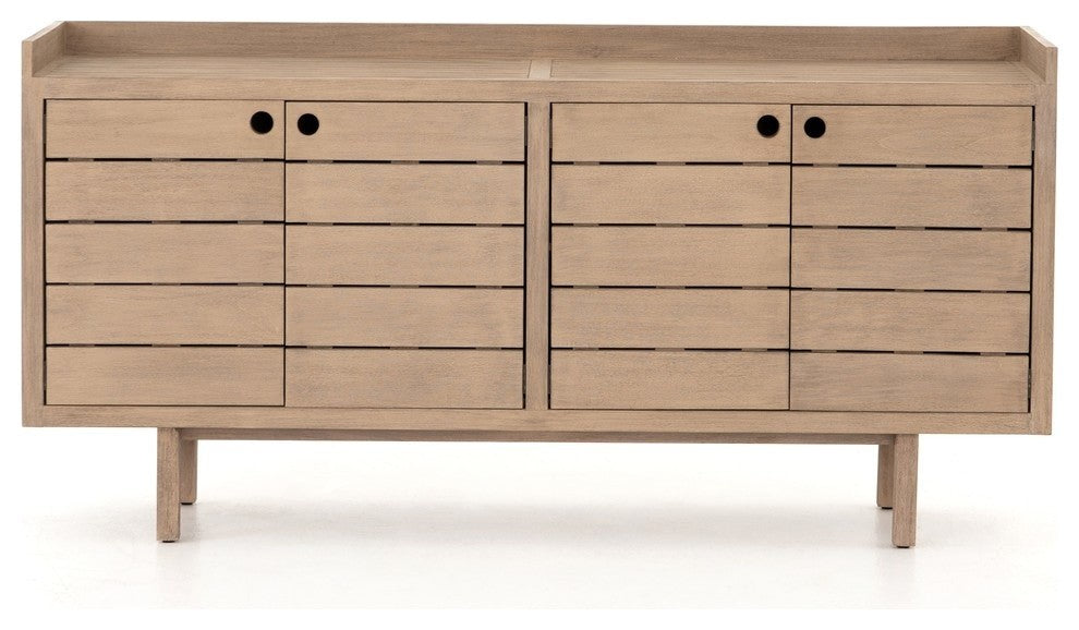 Lula Outdoor Sideboard-Washed Brown