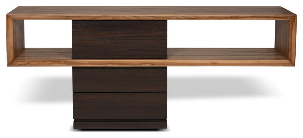 IE Series, Mensa, Console, Smoked Eucalyptus Top, Redgum Base